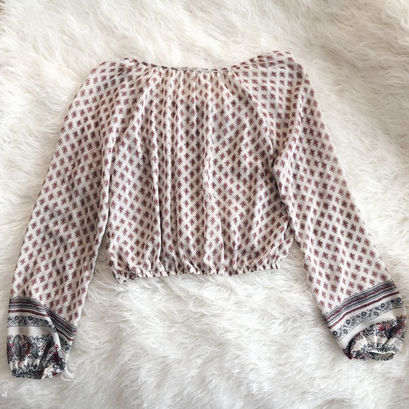 Pacsun Long Sleeve Sheer Blouse - Picture 2 of 6